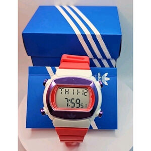 Adidas Originals x Fossil ADH6050 Watch Chronograph Timer With Box & Manual